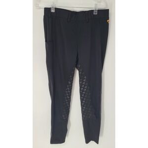 Aubrion Women's Riding Equestrian Pants Leggings Breeches Size 12 Black Stable